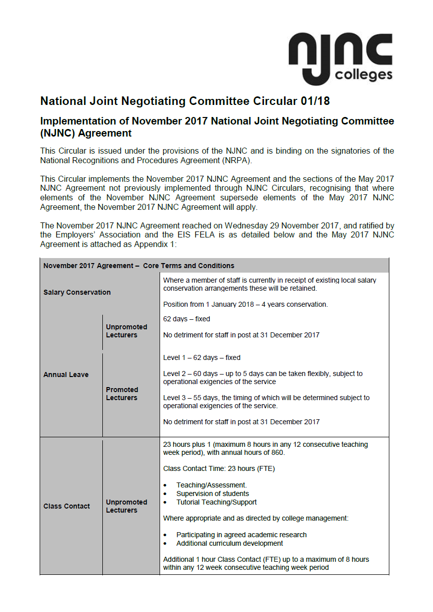 NJNC Circular 01/18